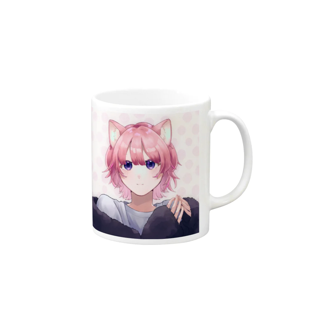 おこめのわんわん🐶 Mug :right side of the handle