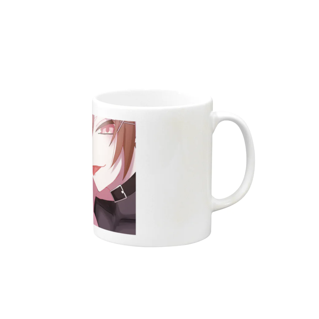 白名雨葉の時谷花乃ちゃん Mug :right side of the handle