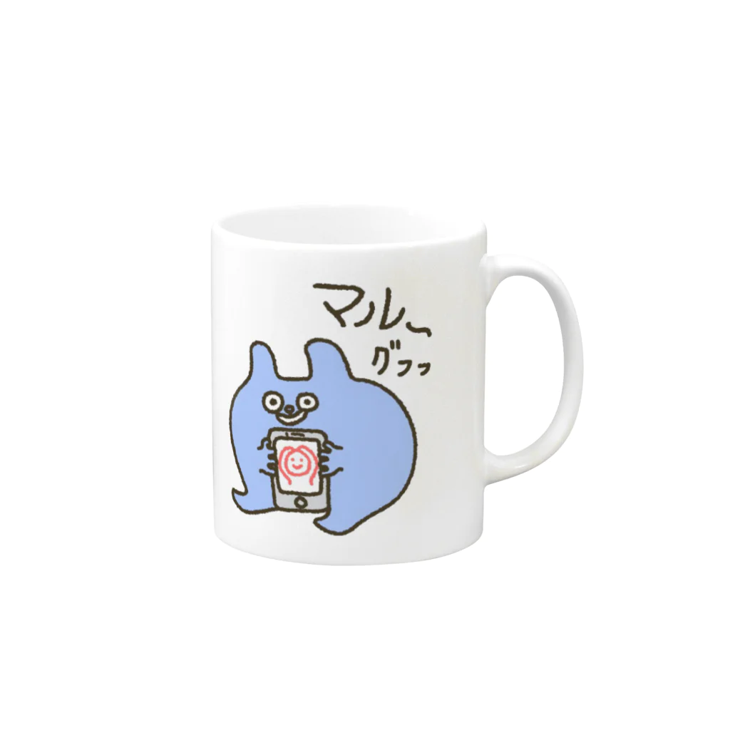 Official GOODS Shopのグフ・グフフ Mug :right side of the handle