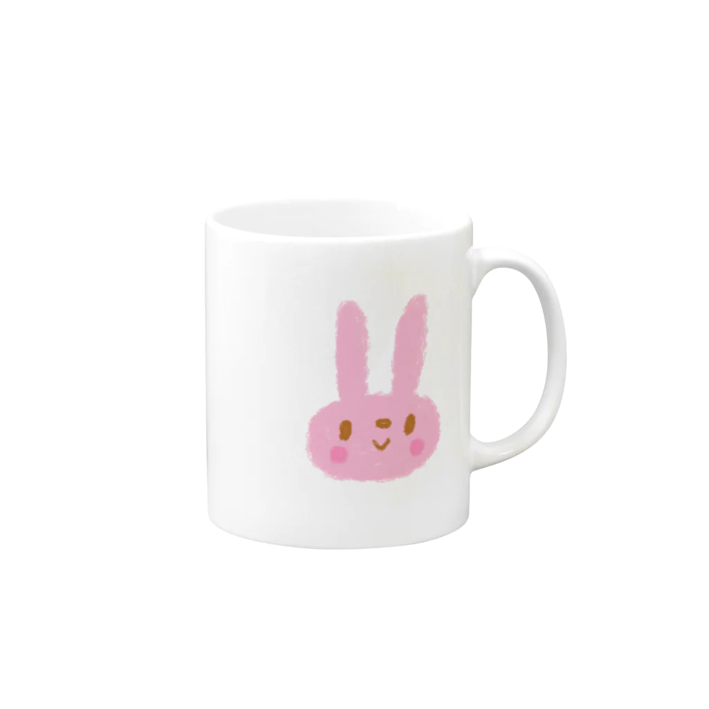 メリーメリークリスマスランドのapple princess  うさちゃん Mug :right side of the handle