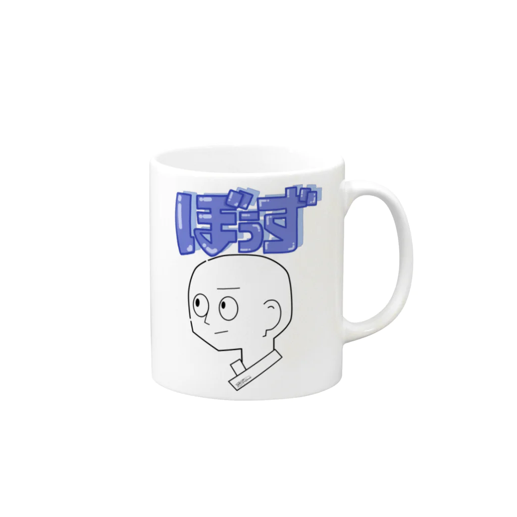 夏藤のりまき🐸Laboのぼうずくん🧑🏻‍🦲 Mug :right side of the handle