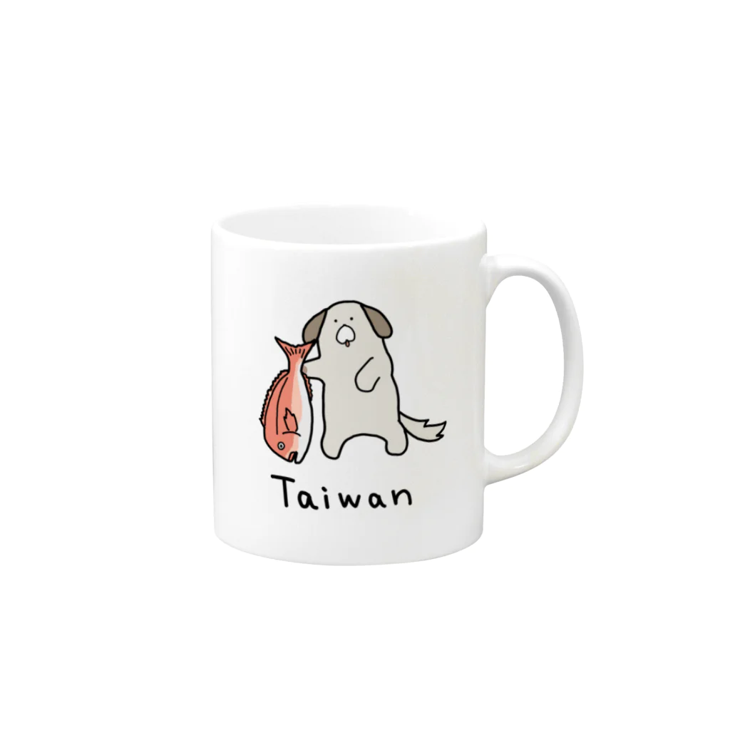 いぬのTaiwan Mug :right side of the handle