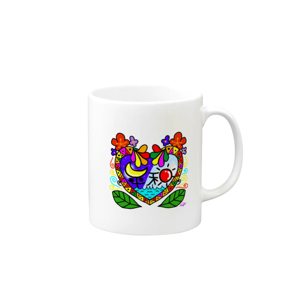 hatoyuのEのHei和 Mug :right side of the handle