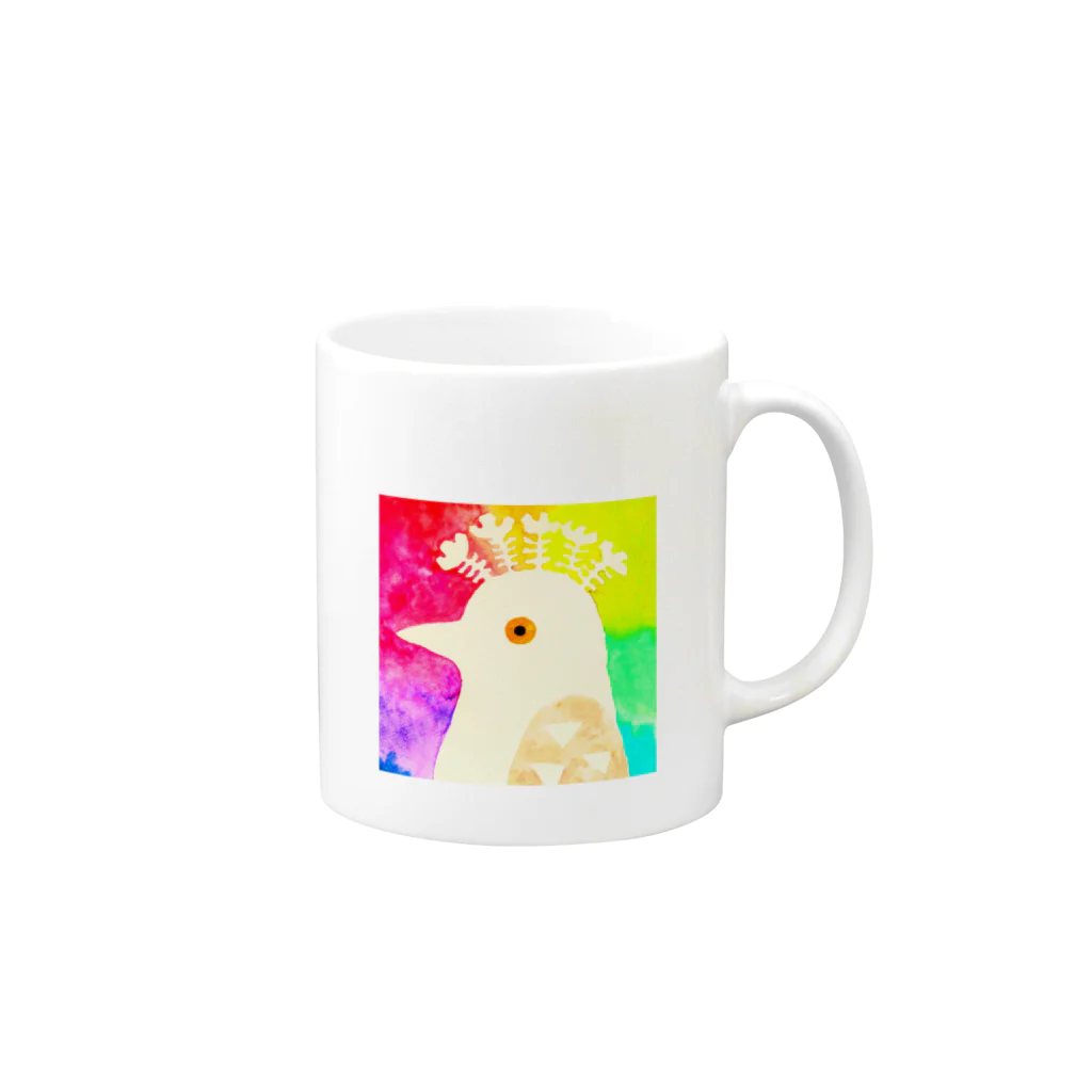 さらさとゆに商店の花咲かアホウドリ Mug :right side of the handle