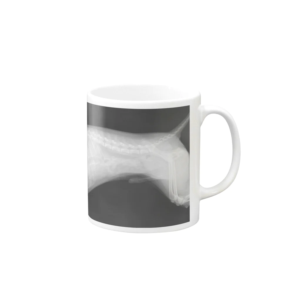 nireのいぬのレントゲン Mug :right side of the handle