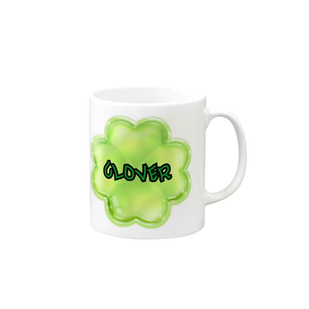 strawberry ON LINE STORE のCLOVER Mug :right side of the handle