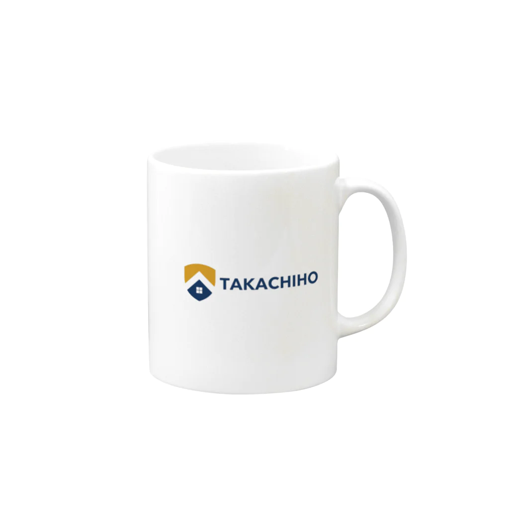 takachiho-industryの有限会社高千穂産業（ロゴ+社名） マグカップの取っ手の右面