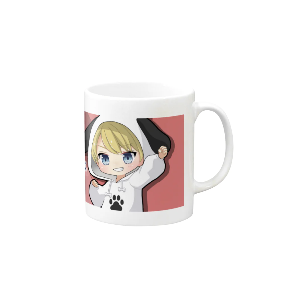 BONのグッズ売り場の新BONアイコングッズ（トップ画Ver） Mug :right side of the handle