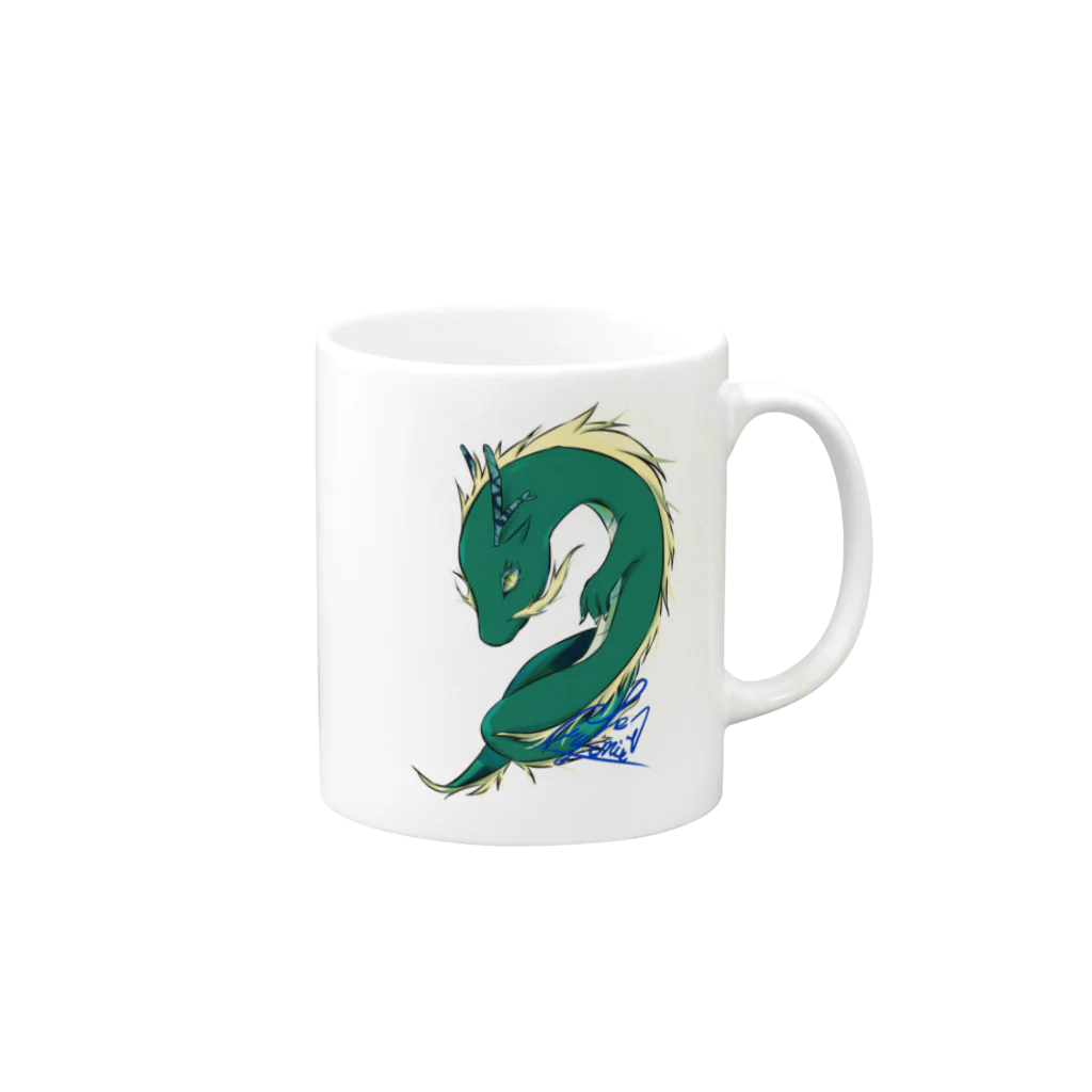 呉羽　ユミの干支竜 Mug :right side of the handle