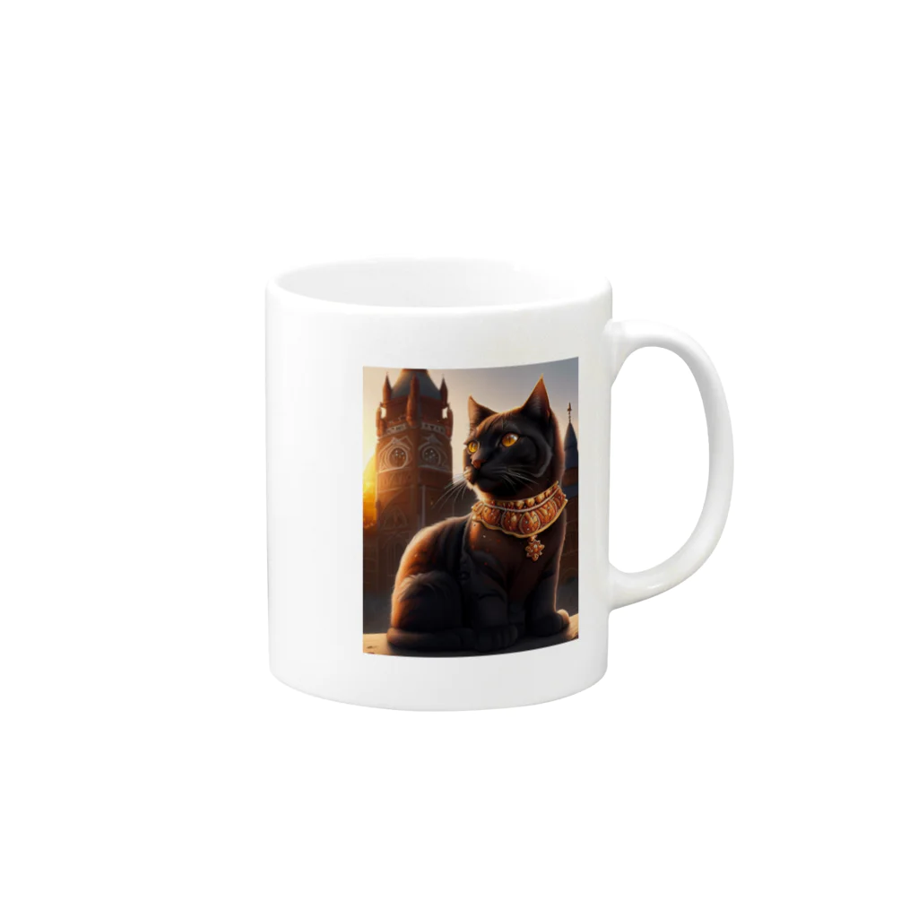 keipoohの貴族の愛した猫　シャムリ Mug :right side of the handle