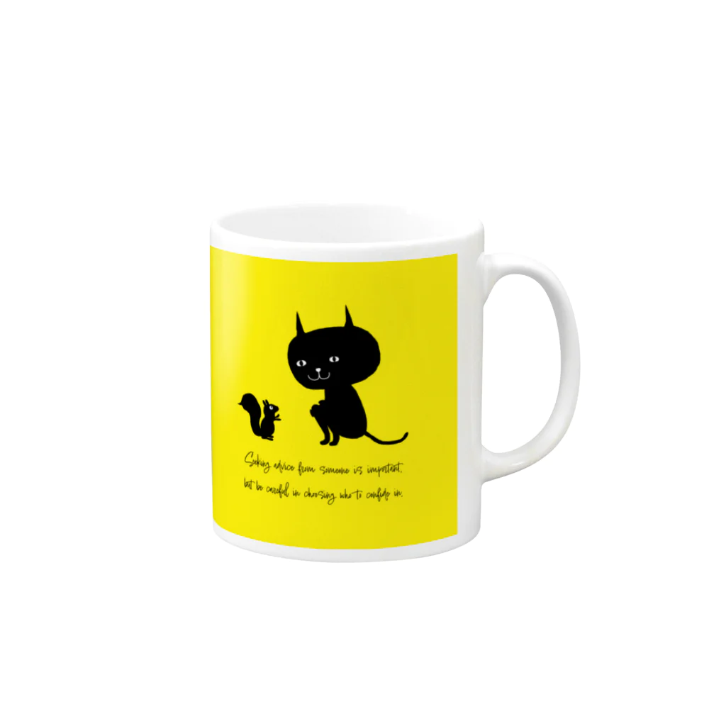 Cat Whiskers - ねこのひげのCat Whiskers - ねこのひげ　0044 Mug :right side of the handle