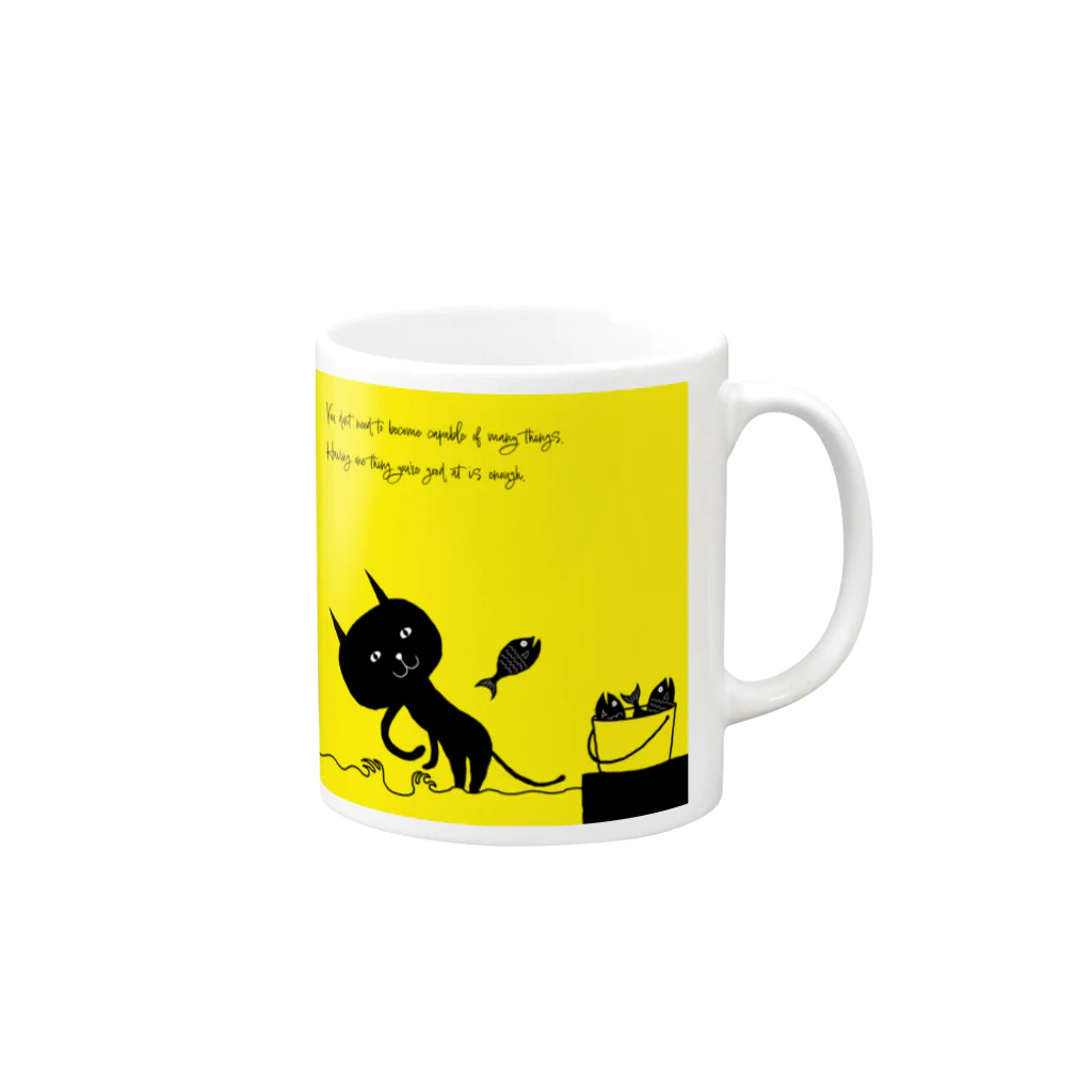 Cat Whiskers - ねこのひげのCat Whiskers - ねこのひげ　0049 Mug :right side of the handle