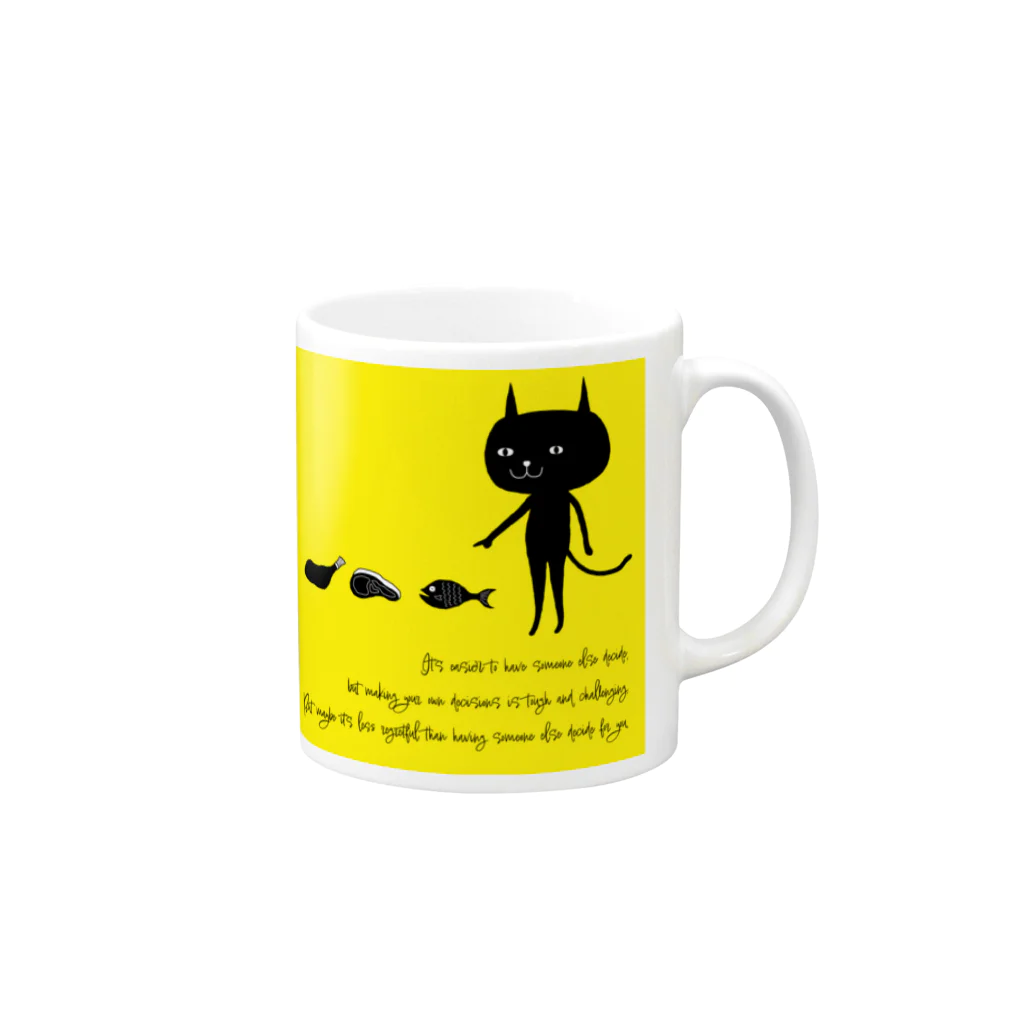 Cat Whiskers - ねこのひげのCat Whiskers - ねこのひげ　0053 Mug :right side of the handle