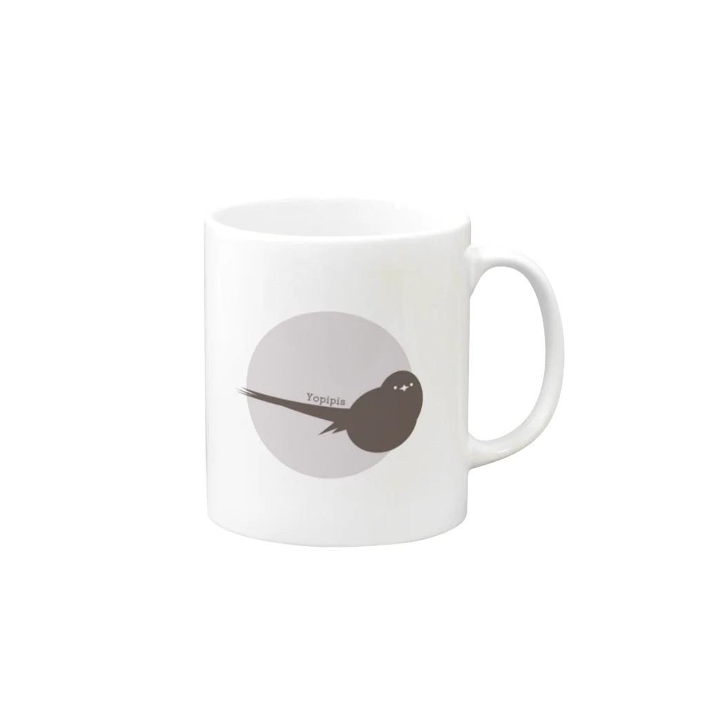 よぴぴ | SUNABACOのYopipiのなかまたち Mug :right side of the handle