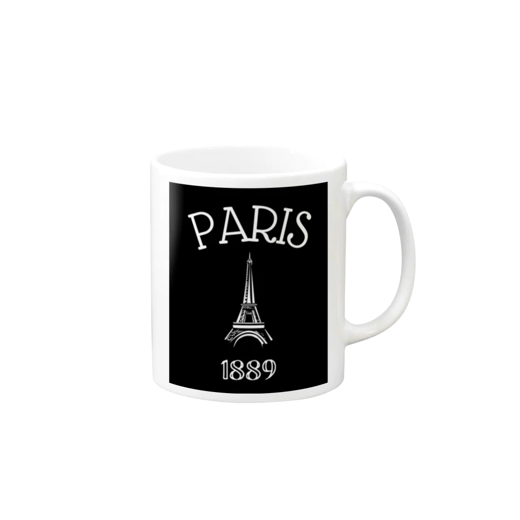 BE-FRESHのPARIS1889 マグカップの取っ手の右面