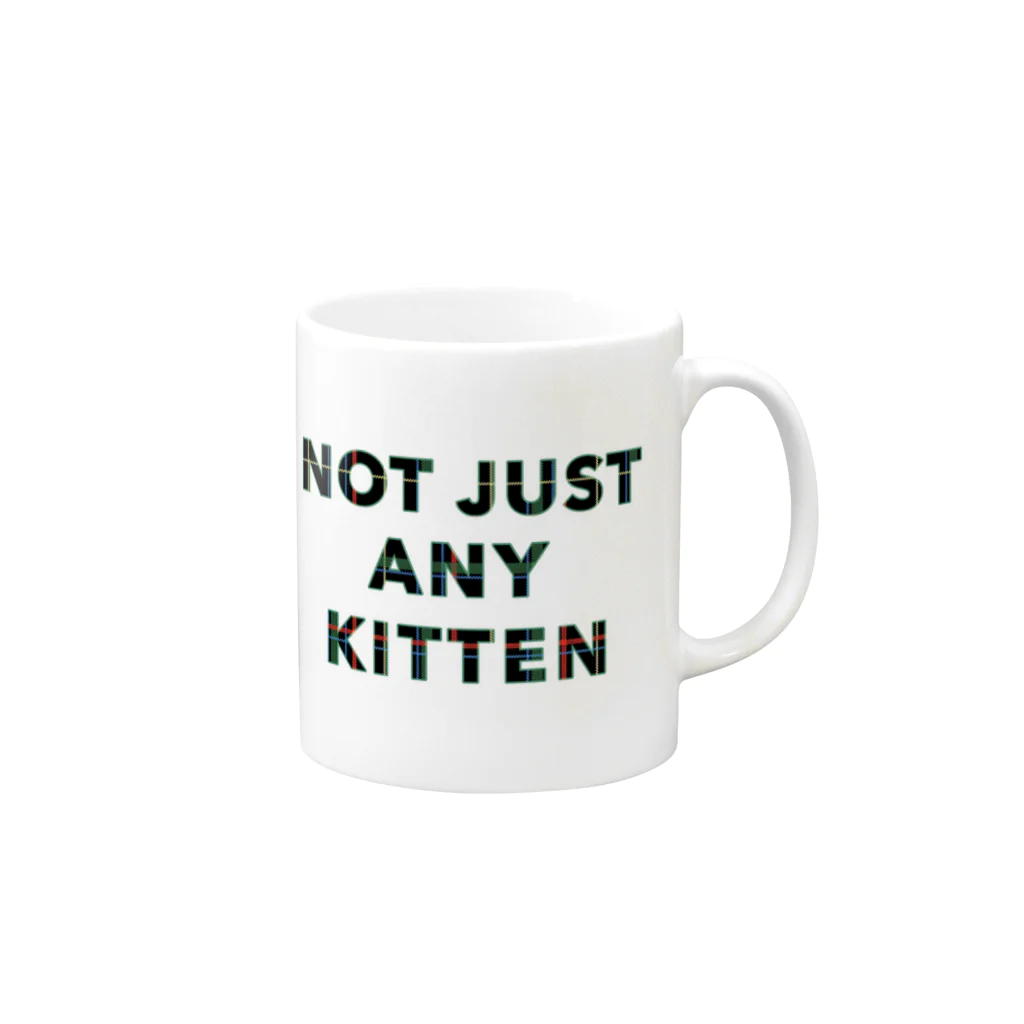 The Kitten ™︎のNOT JUST ANY KITTEN マグカップの取っ手の右面