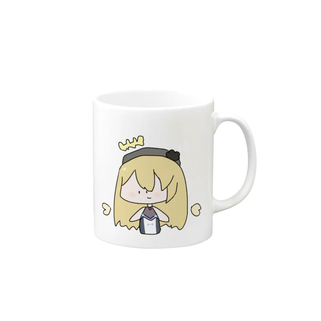 usabit.のぐっず屋さんのもちきんチャス作 月河咲月 Mug :right side of the handle