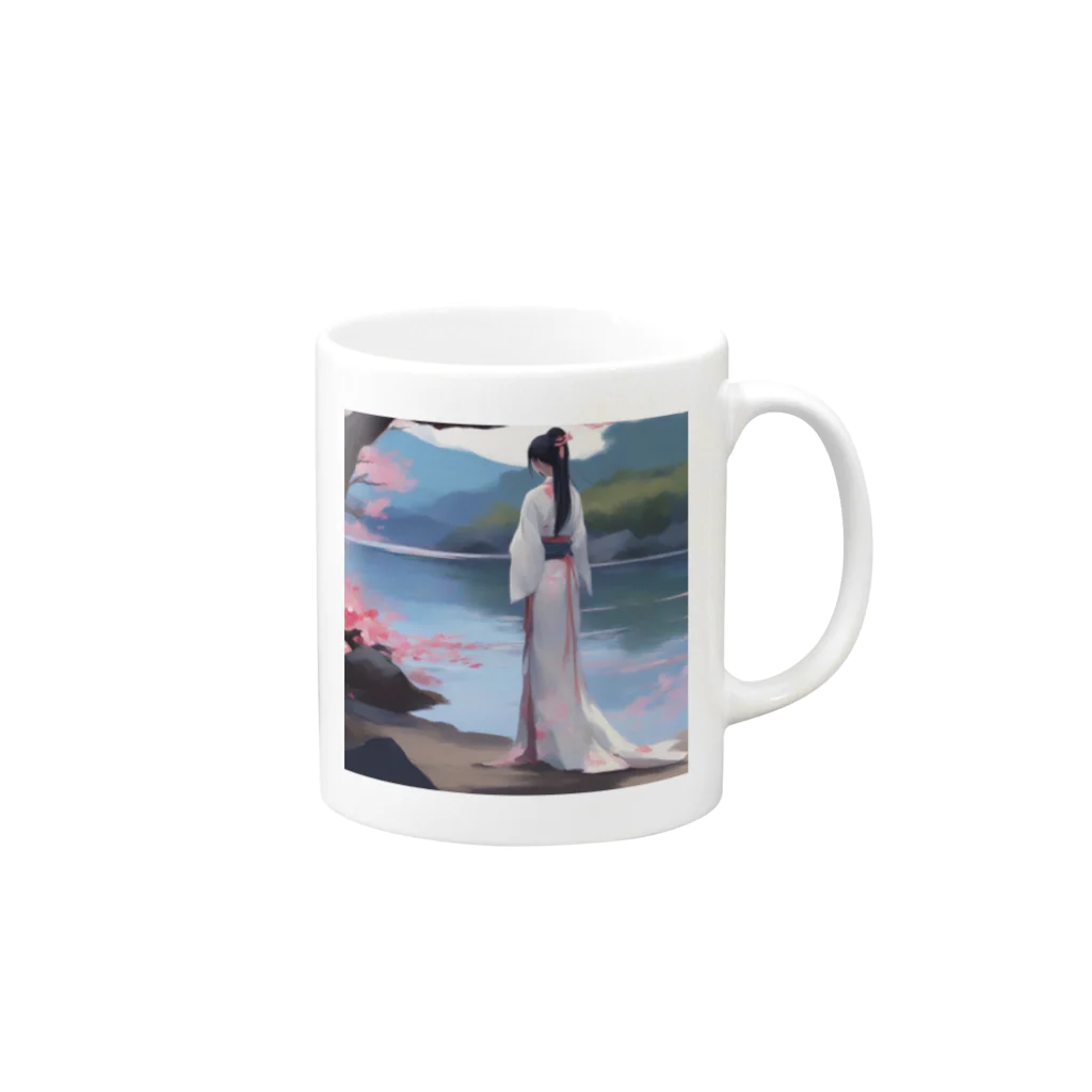 uchakyumaの美女2 Mug :right side of the handle