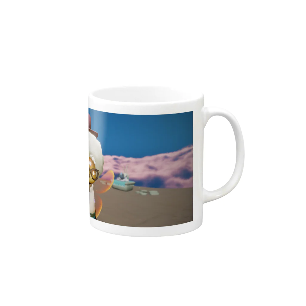 花の屋のsky星を紡ぐ子どもたち Mug :right side of the handle