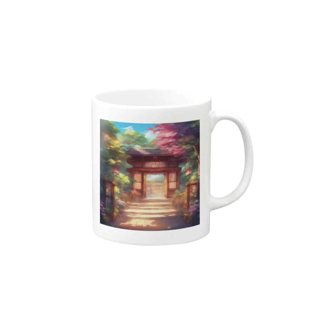 jampackの【風景】寺院 Mug :right side of the handle