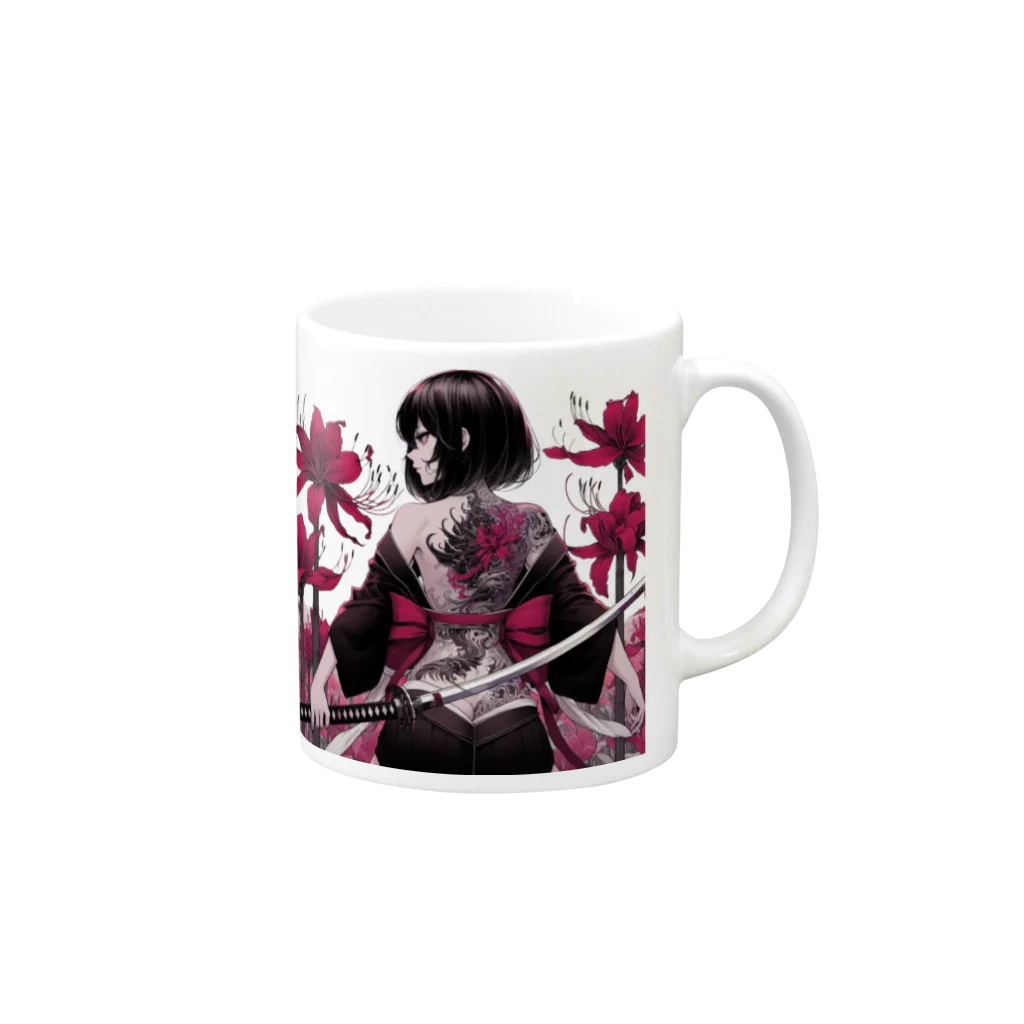 Noir's Cronusの地獄のKatanaGirl Mug :right side of the handle