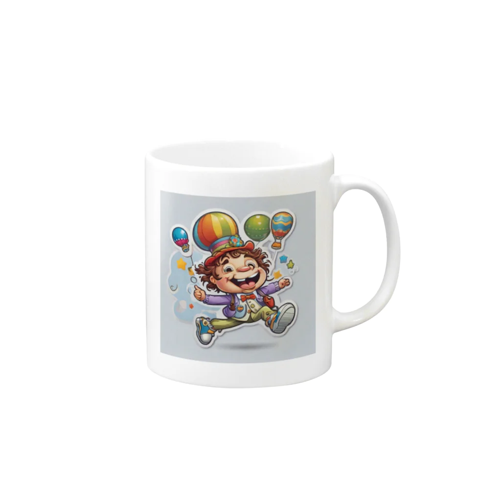 ISSEN🌟AIイラストの🎈ヒラリン・フリッピ🎈 Mug :right side of the handle