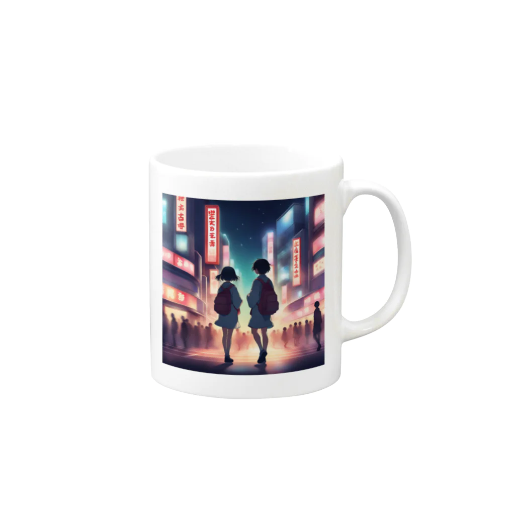 MoekingのAkihabara  Mug :right side of the handle