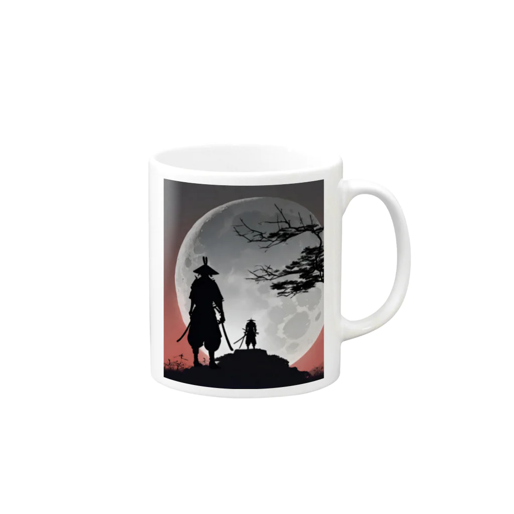 JAPANSTANDのSAMURAI ～対～ Mug :right side of the handle