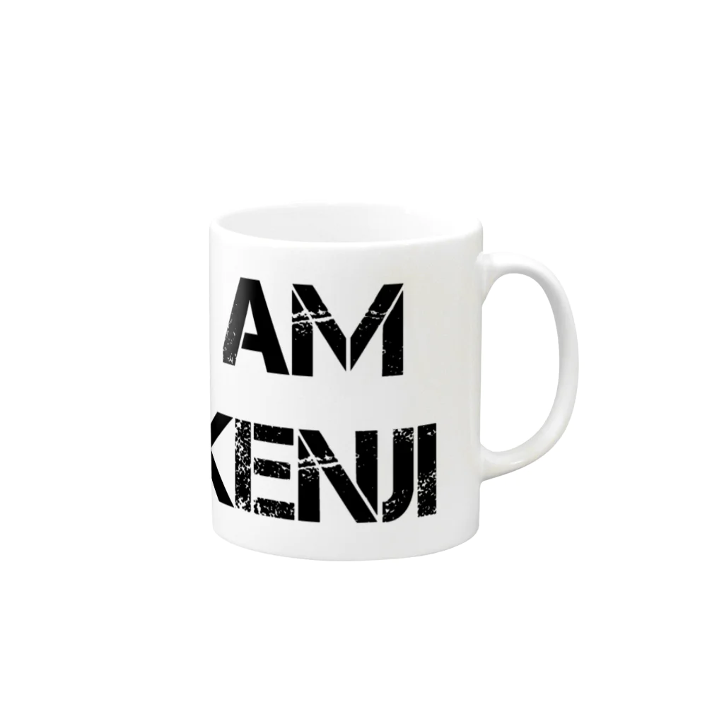 ミリタリー風ショップ　US CLUBのI AM KENJI Mug :right side of the handle