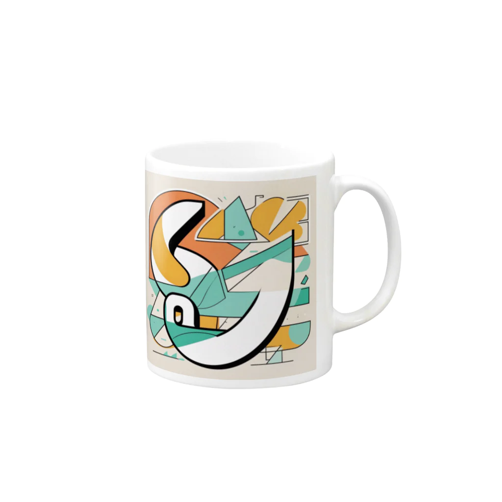 moko's merry shopのYES！にぎ鳥くん！ Mug :right side of the handle