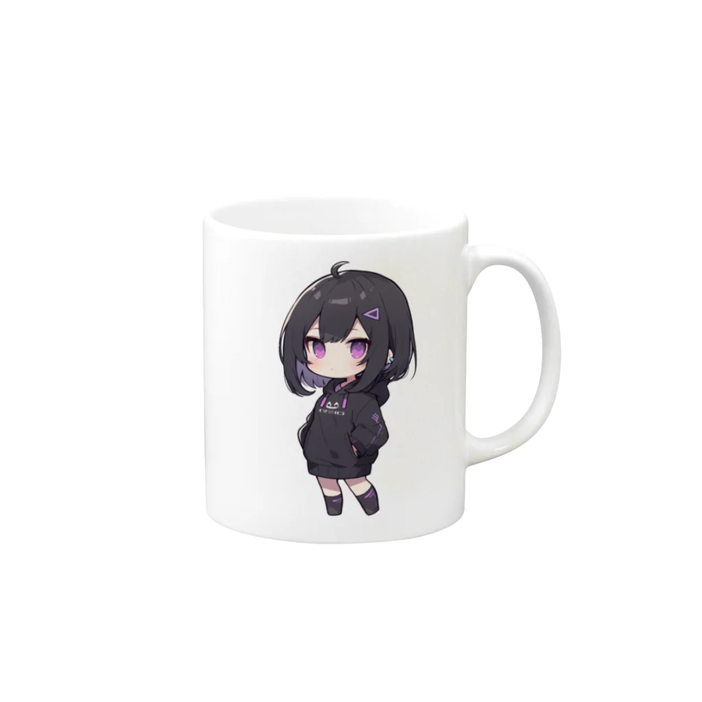 レイオ(REIO)のちびユイちゃん Mug :right side of the handle