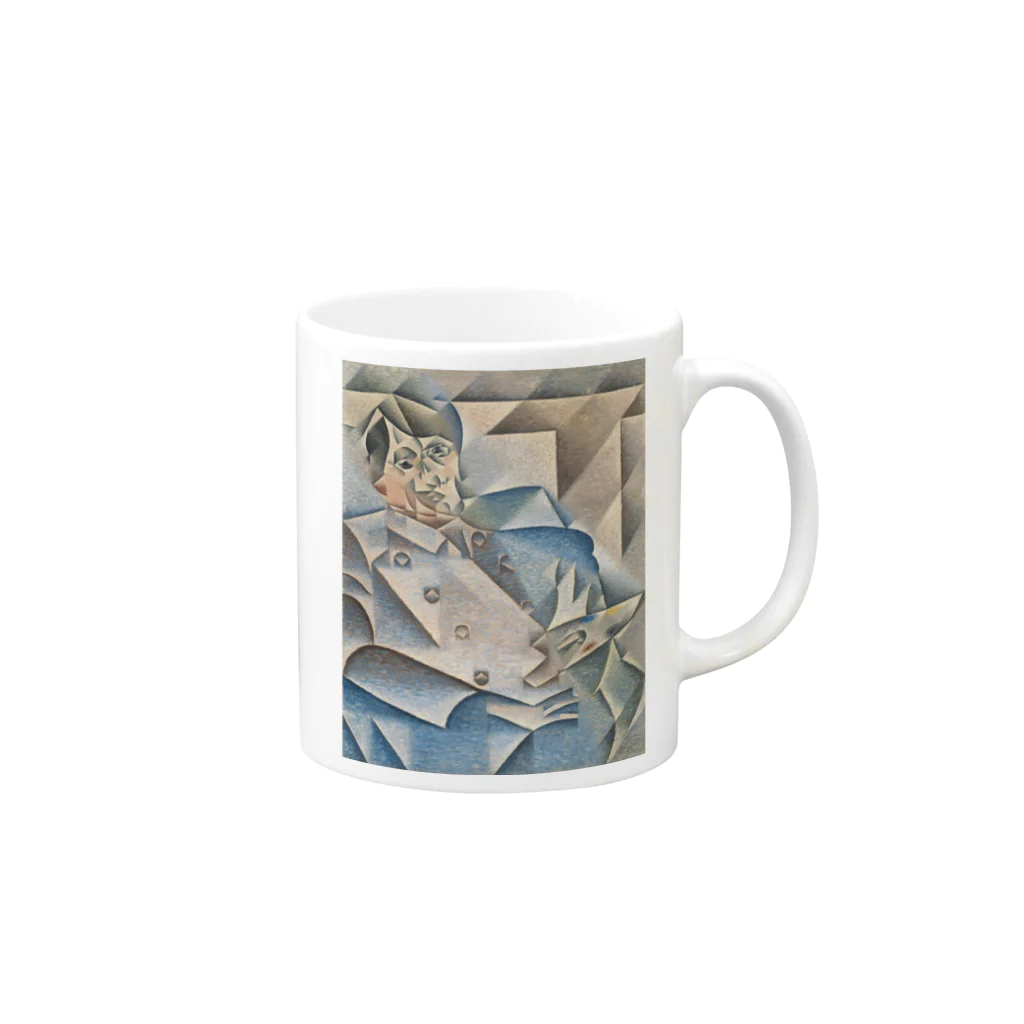 世界美術商店のピカソの肖像画 / Portrait of Pablo Picasso Mug :right side of the handle