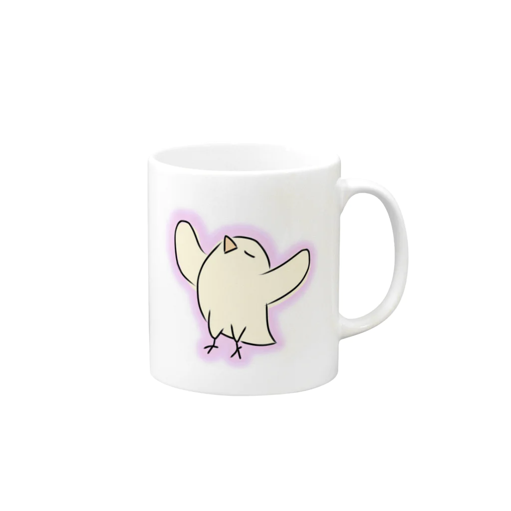 ユルユルパラダイス ぷにゃのナルシストり Mug :right side of the handle