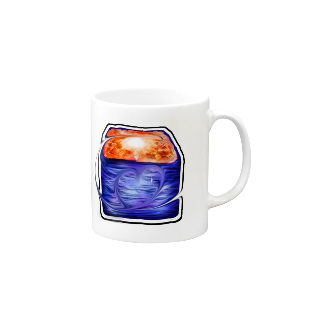 星乃荊サクの夕空と夜空のパンデグラタン Mug :right side of the handle