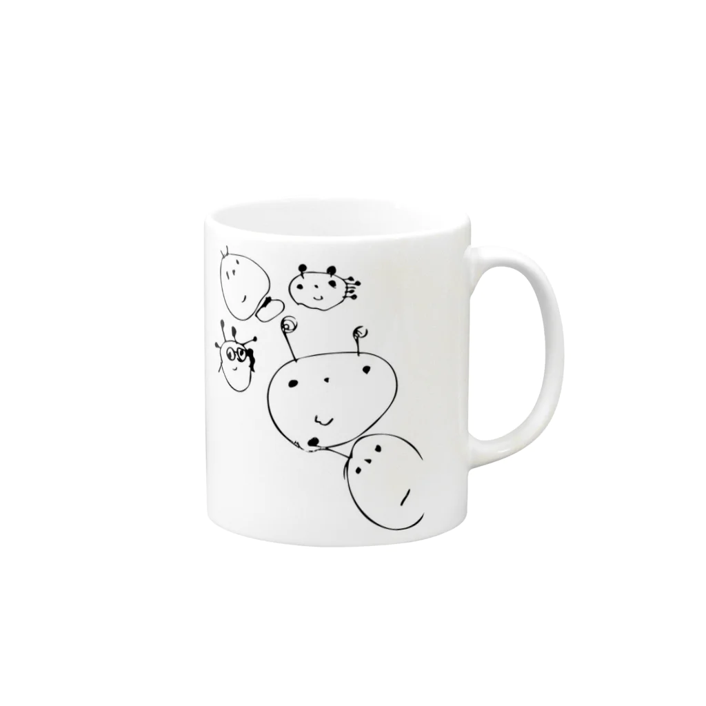 みりんちゃんのかわいいおえかき Mug :right side of the handle