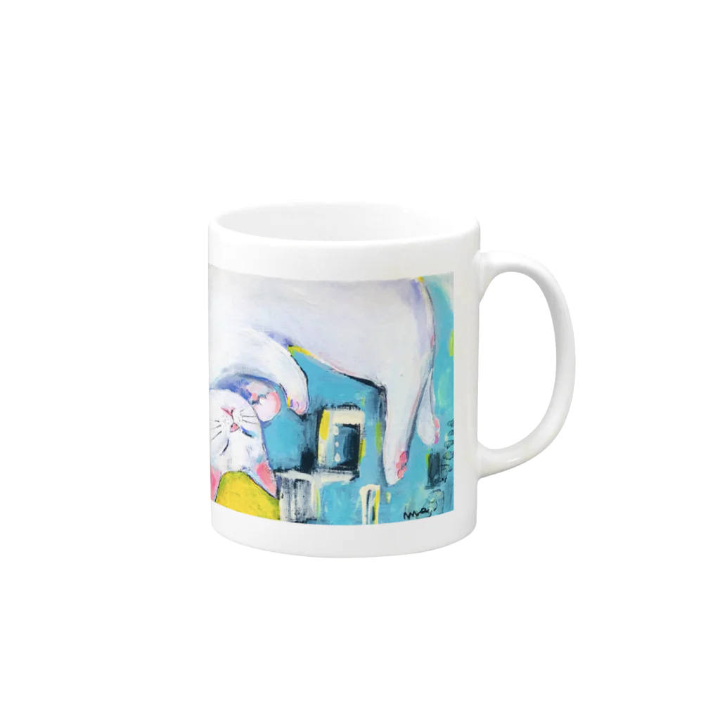 おひさまのゆめのなかへ Mug :right side of the handle