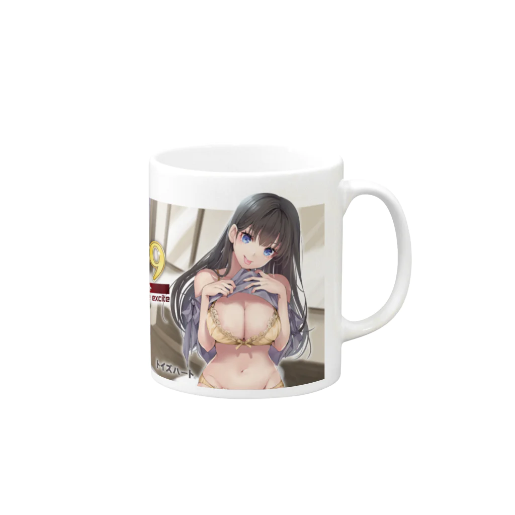 「トイズハート」公式グッズストアのレベル99エキサイト マグカップ（トイズハート） Mug :right side of the handle