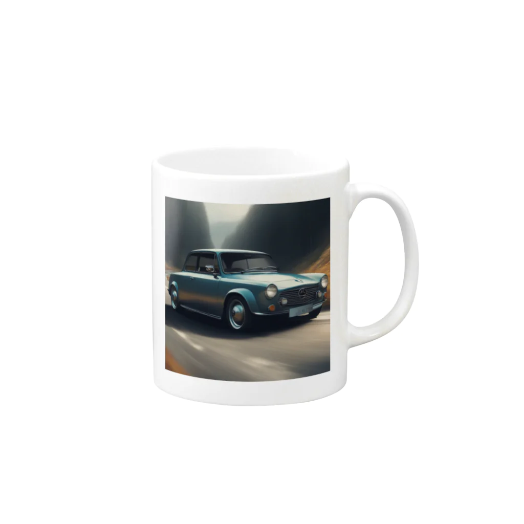 CAR-LABOのヨーロッパ製の車 Mug :right side of the handle