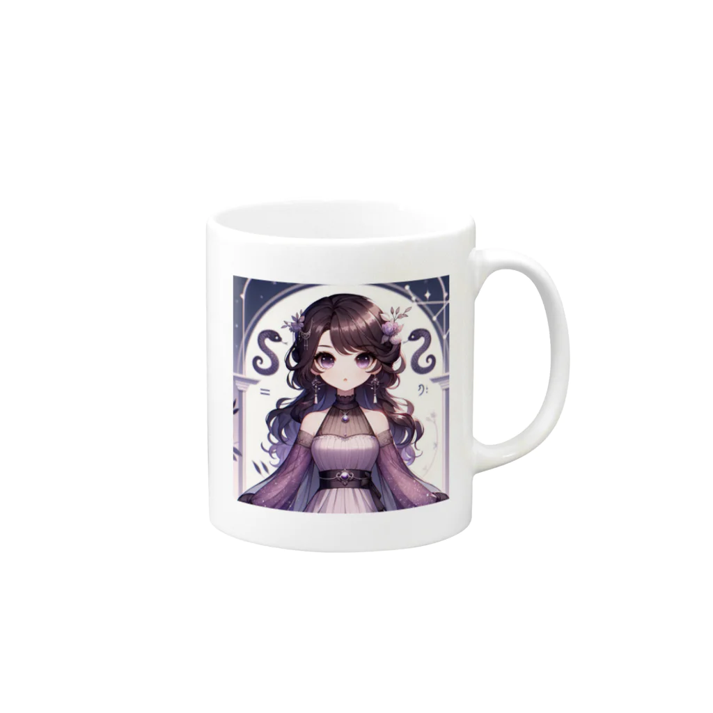 toko-tenのへびつかい座 Mug :right side of the handle