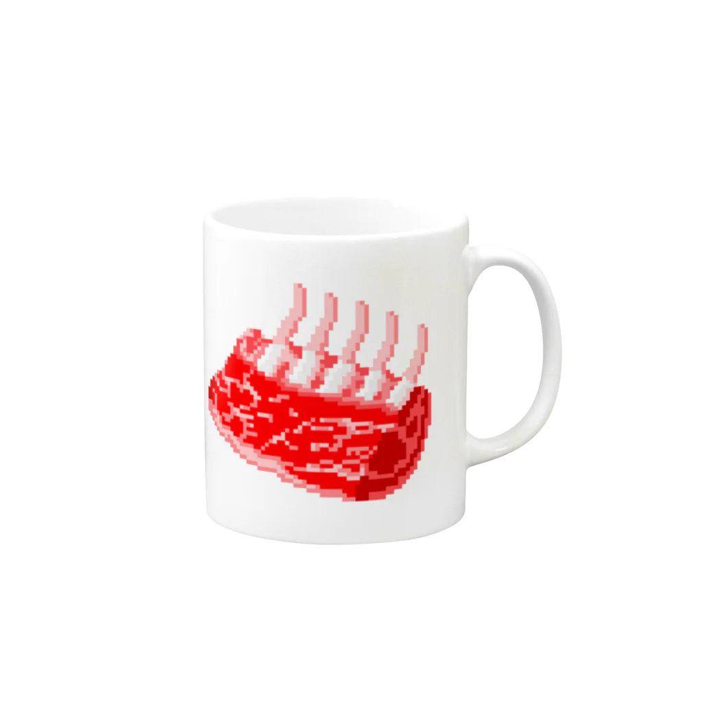 tmrの羊肉塊 Mug :right side of the handle