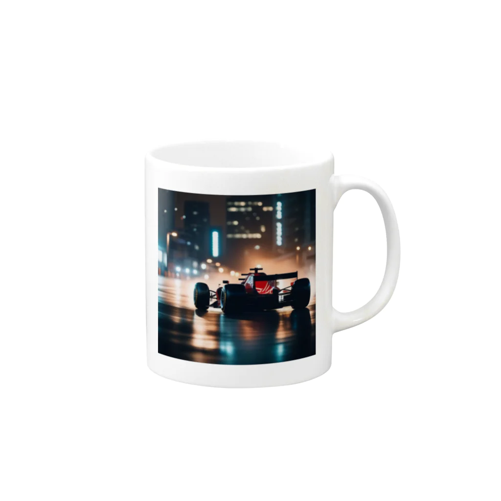 hamuevoのStreet　formula Mug :right side of the handle