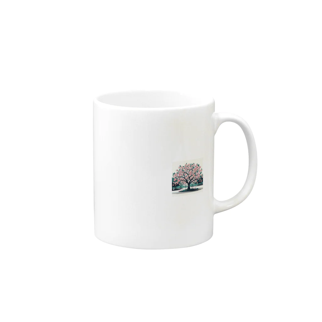 TTT8180の桜 Mug :right side of the handle