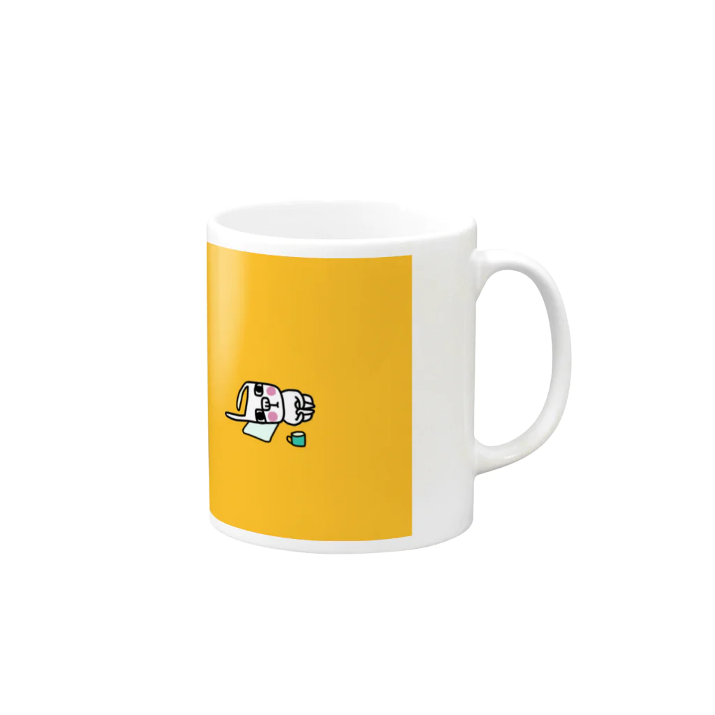 anco91　フレンチブルドックのぽつん Mug :right side of the handle