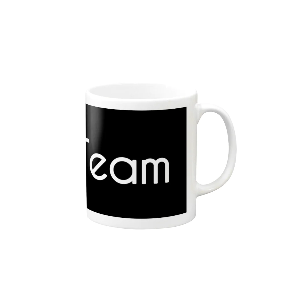 DongriTeam STOREのDongriTeamロゴマグカップ Mug :right side of the handle