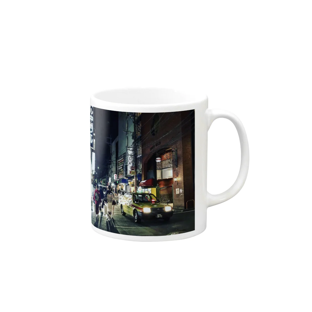 Nakasu Eroticの中洲 帰路 Mug :right side of the handle