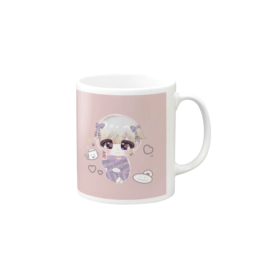 ∬ちゃむまちゃ∬(正月SP荒野の光)のまちゃのグッズ Mug :right side of the handle