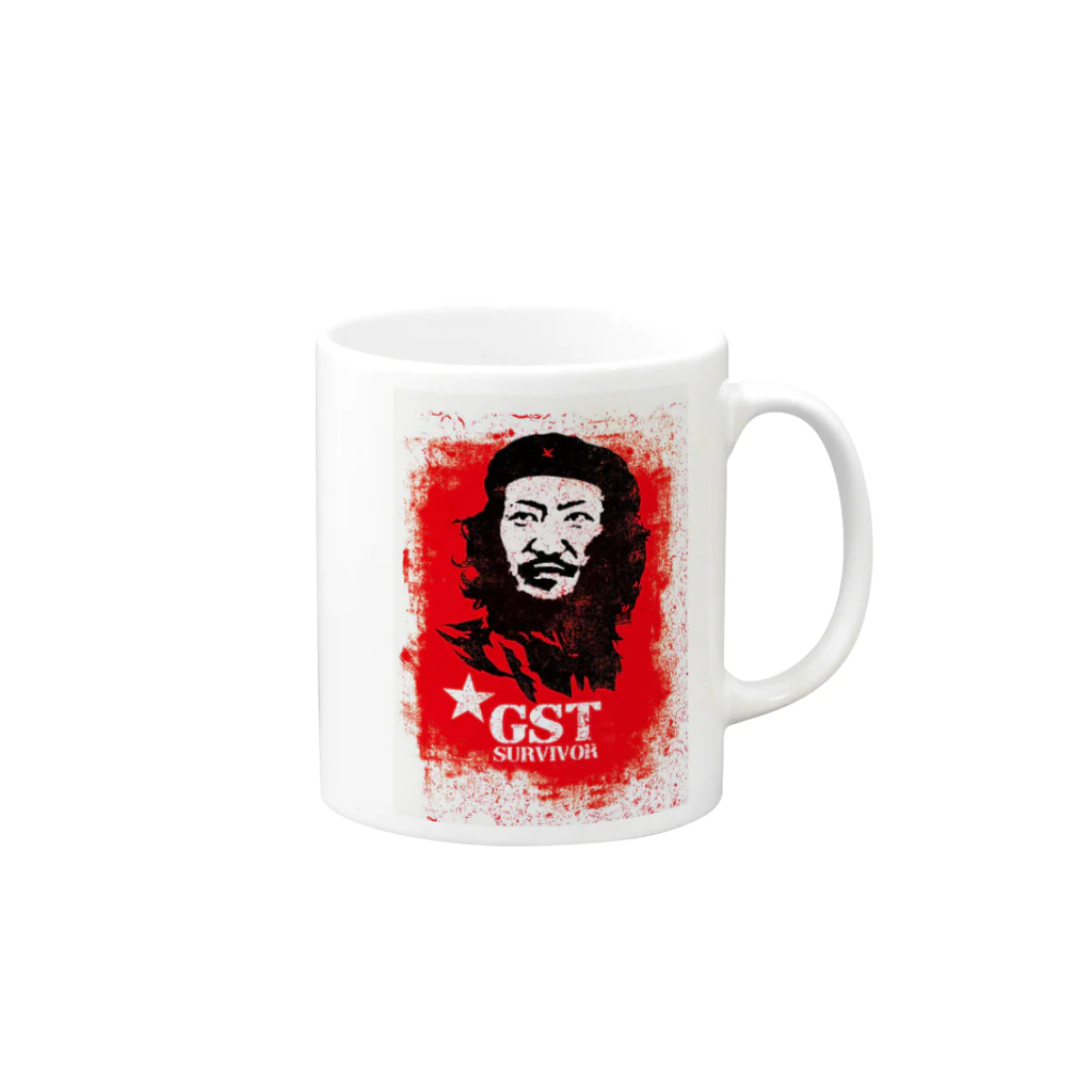 PLTalkShow公式のGreat Survivor Tomo Mug :right side of the handle