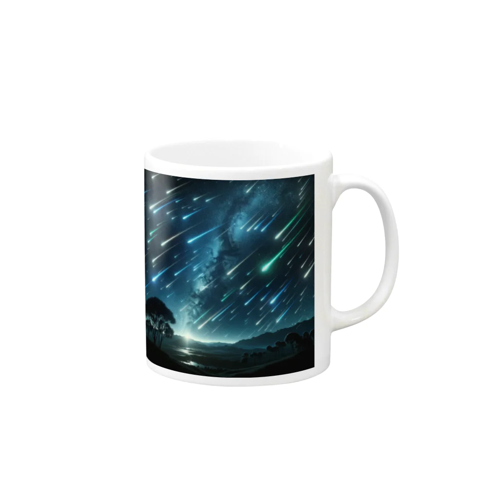 daruman77の流星群 Mug :right side of the handle