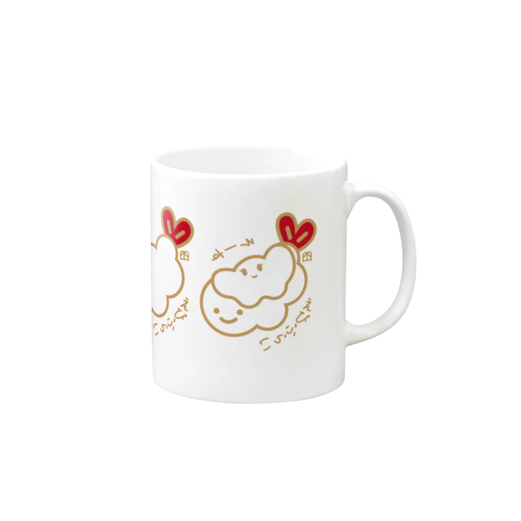 ルナポーンの2色3食（しぶい） Mug :right side of the handle