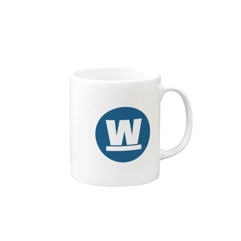 Woofssn™︎のW under bar  Mug :right side of the handle